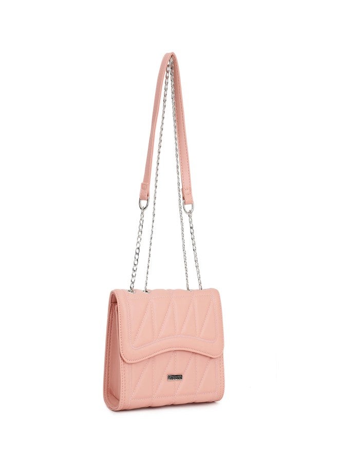 Fastrack Structured Quilted Sling Bag For Women, Ladies and Girls | Made Up of Premium Semi PU Leather Material - Image 3
